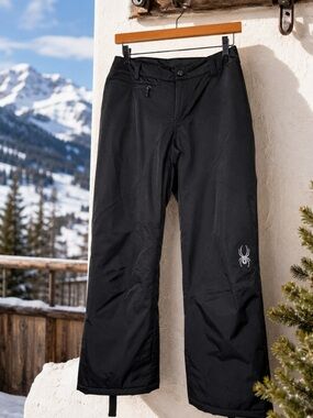 Spyder Insulated Ski Snow Pants Black Waterproof Women Size 4